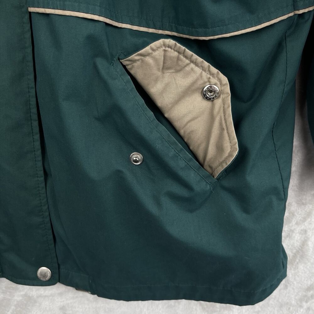 Vintage London Fog Men's Large Green Quilted Chore Jacket 90s Utility Gorpcore - Picture 6 of 16